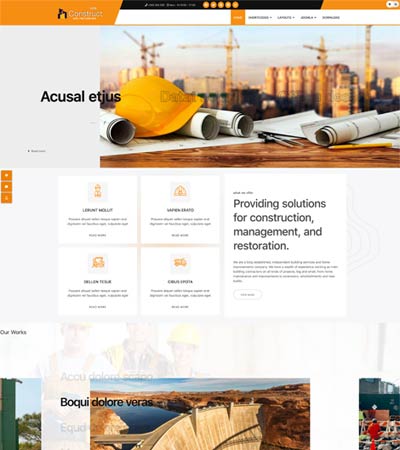 Construction Joomla template