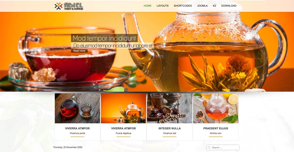 Tea Shop Joomla Template