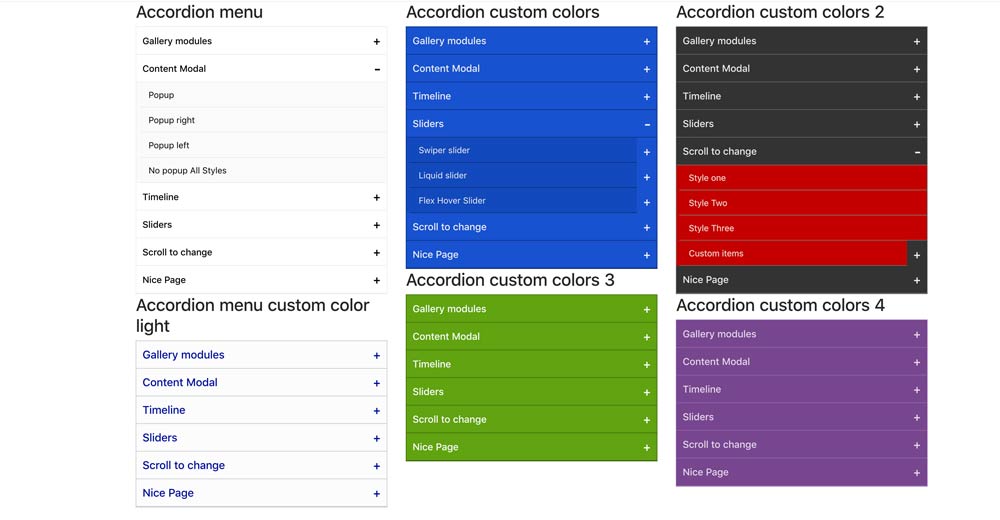 Accordion menu joomla module