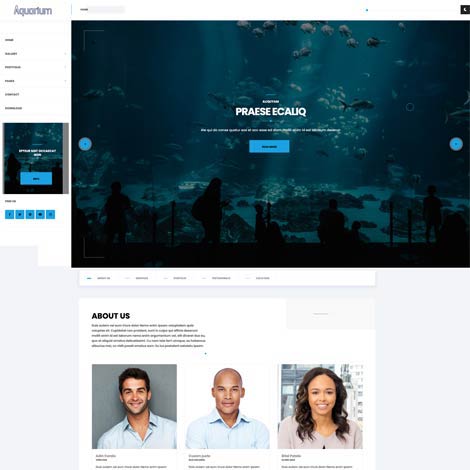 Aquarium Joomla Template