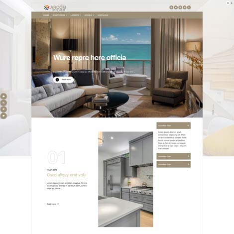 Interior Joomla template