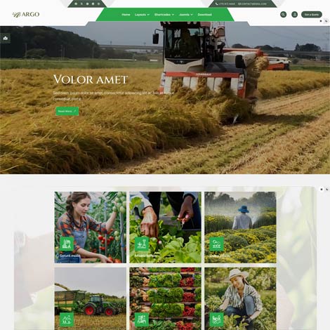 Joomla agriculture template