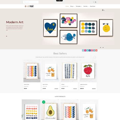 Virtuemart eCommerce Joomla Template