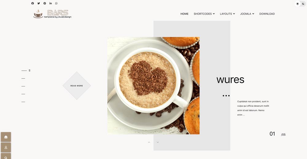 Bars Joomla template