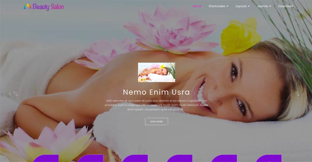Spa salon Joomla Template