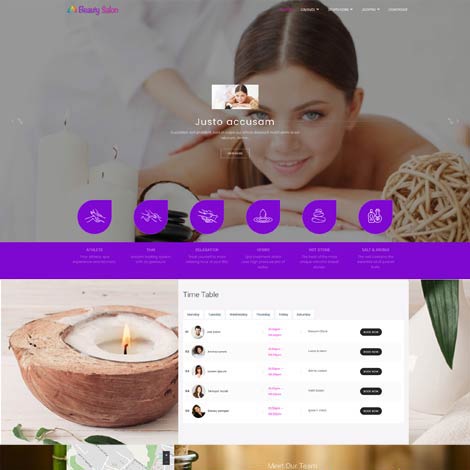 Spa salon Joomla Template