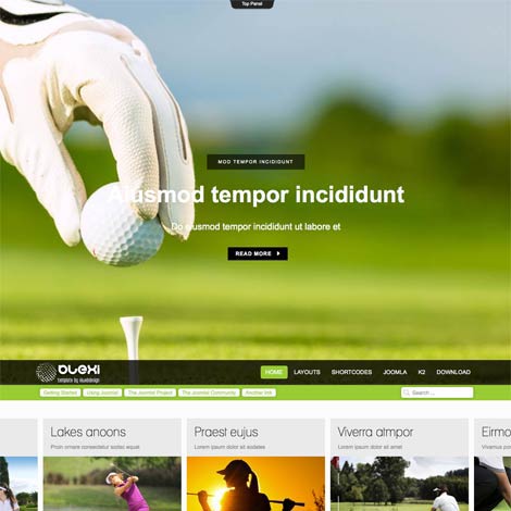 Golf joomla Template