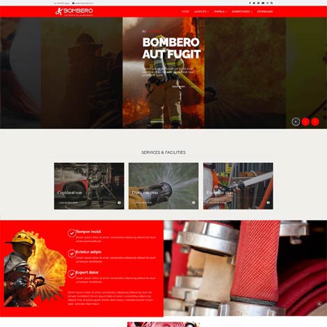 Firefighter Joomla Template