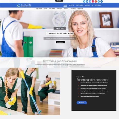 Cleaning Services Joomla Template