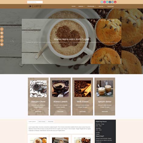 Coffee Joomla Template