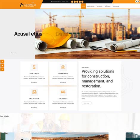 Construction Joomla template