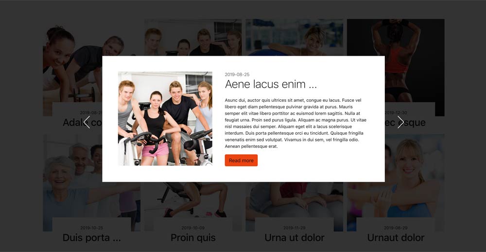 Content modal joomla module