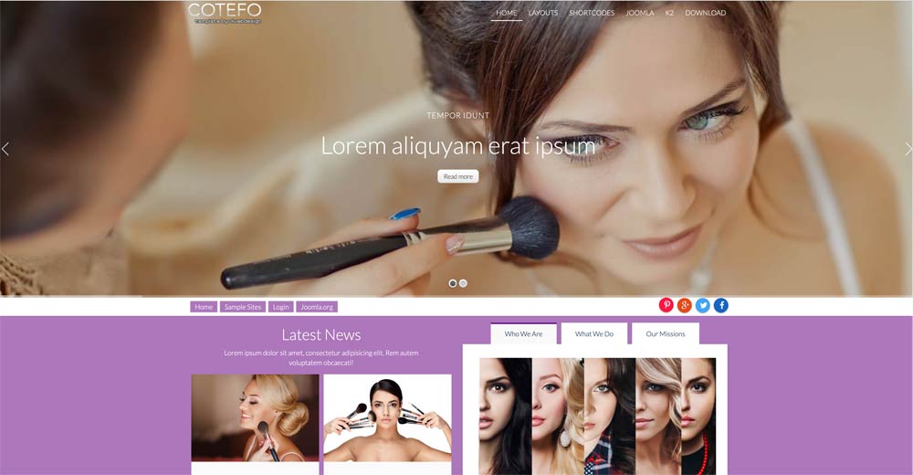 Beauty Salon Joomla Template