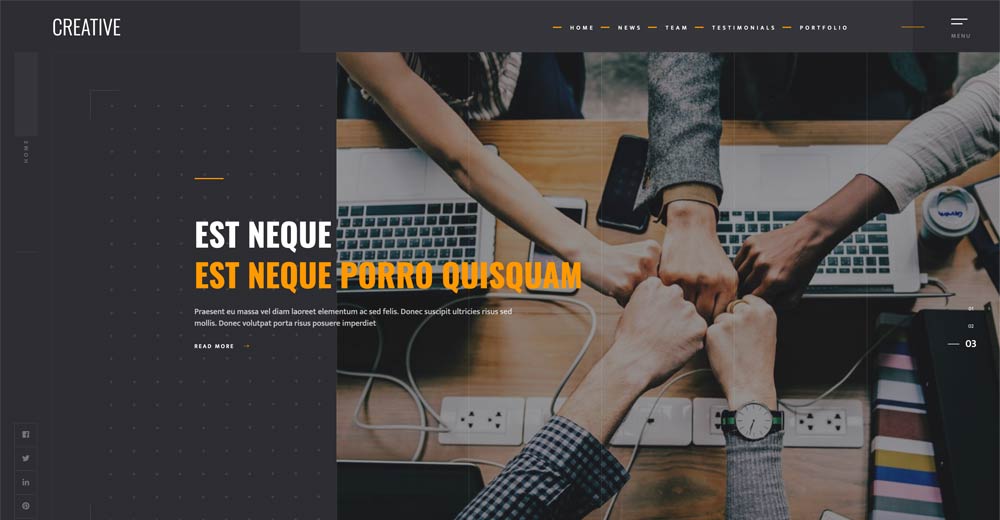 creative joomla template
