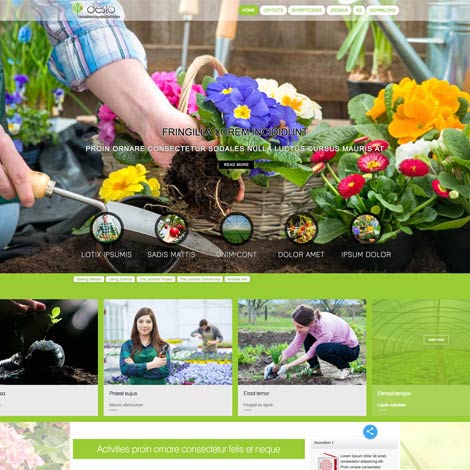 Gardening and Landscaping Joomla Template