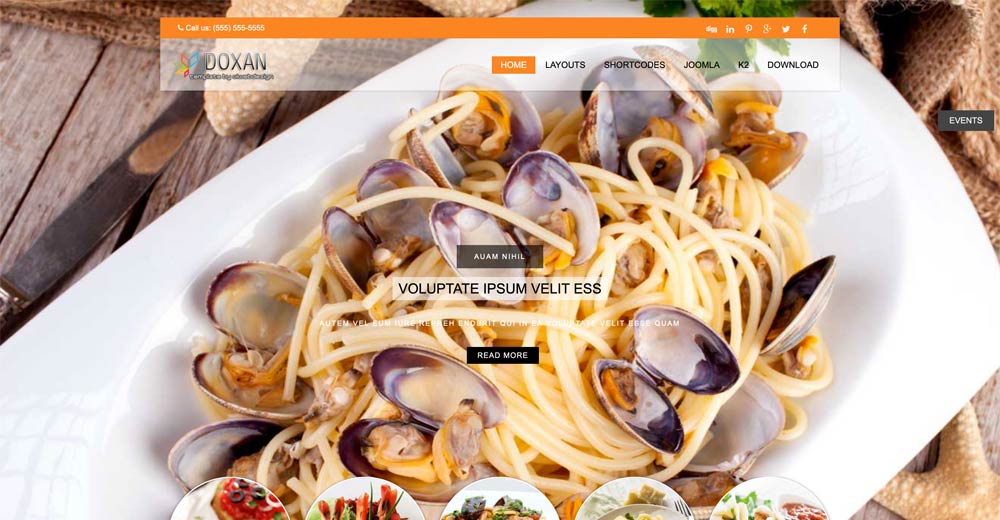 Restaurant Joomla Template