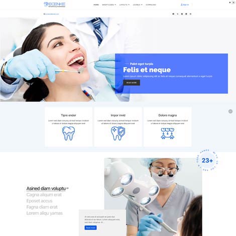 Dental Clinic Joomla template