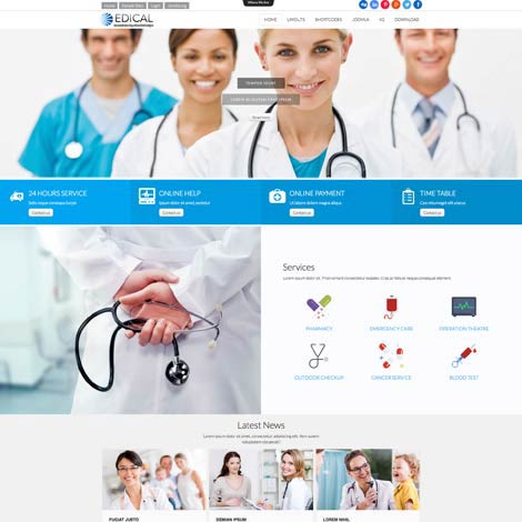 Healthcare Joomla Template