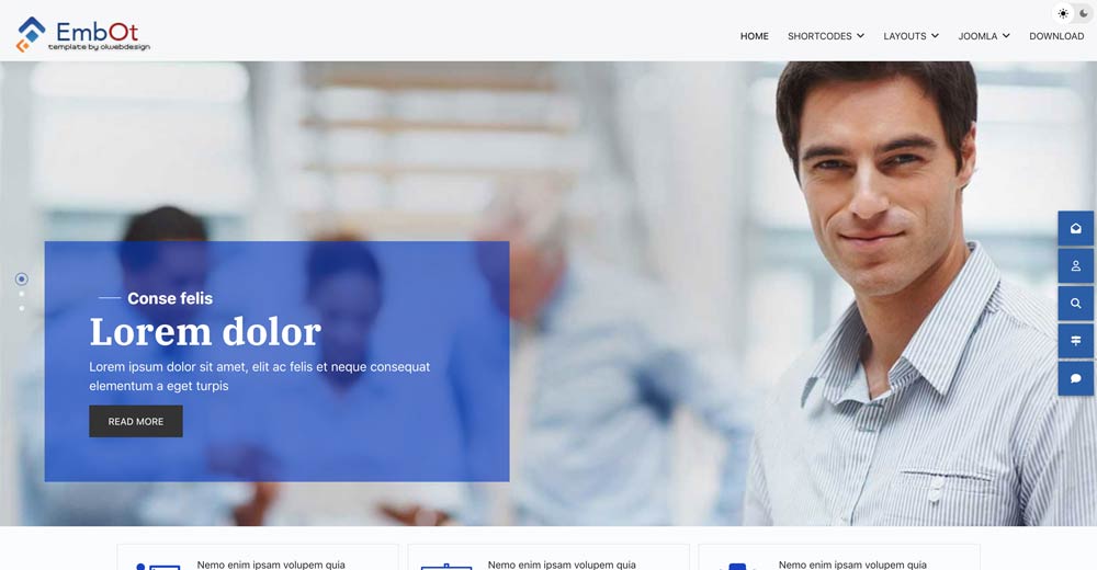 Corporate Joomla template