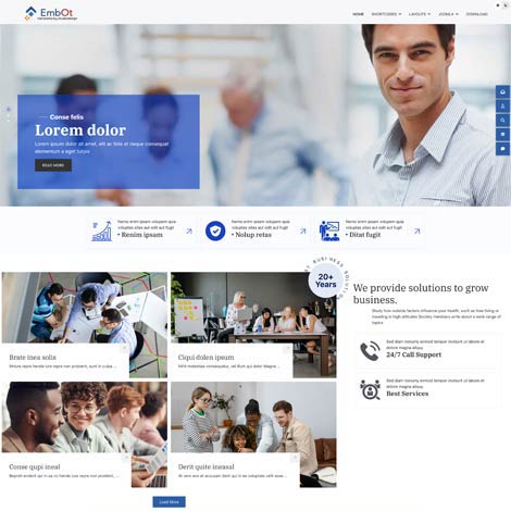 Corporate Joomla template