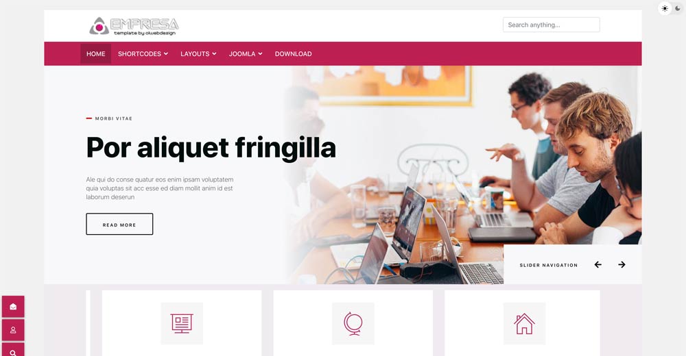 Empresa Joomla template