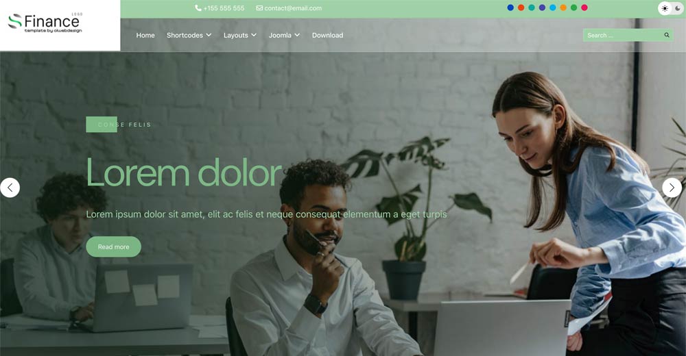 Finance Joomla template