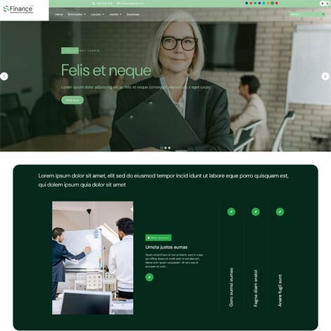 Finance Joomla template