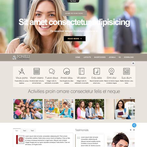 University Joomla Template