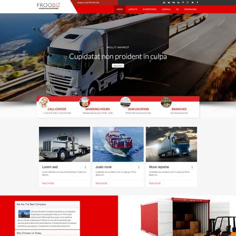 Shipping Logistic Joomla Template