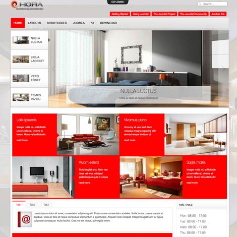 Interior Design Joomla template
