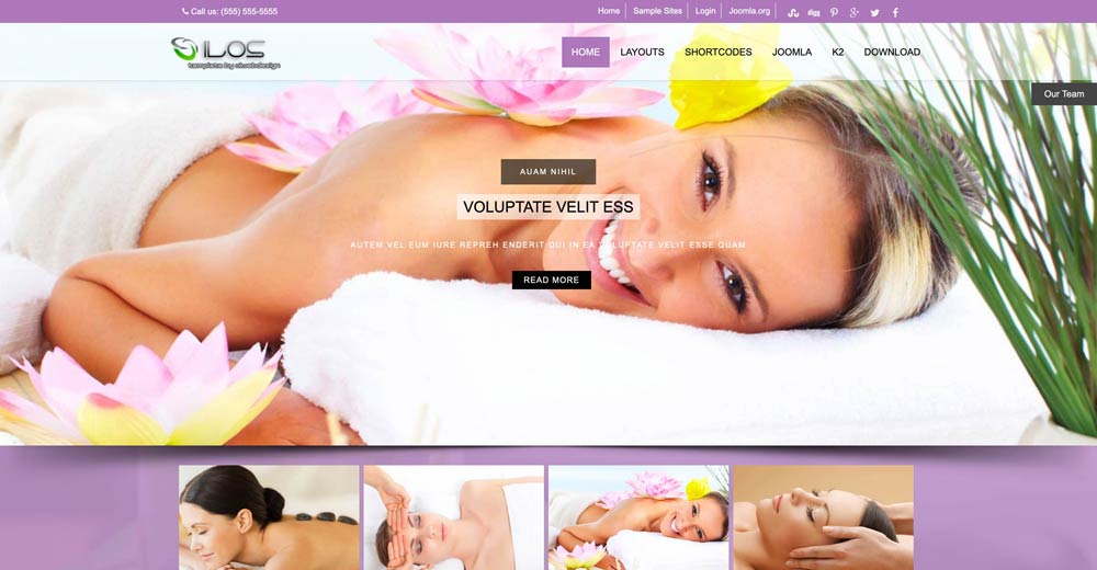 Spa Massage Salon Joomla Template