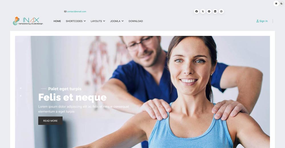Therapy and Rehabilitation Joomla Template