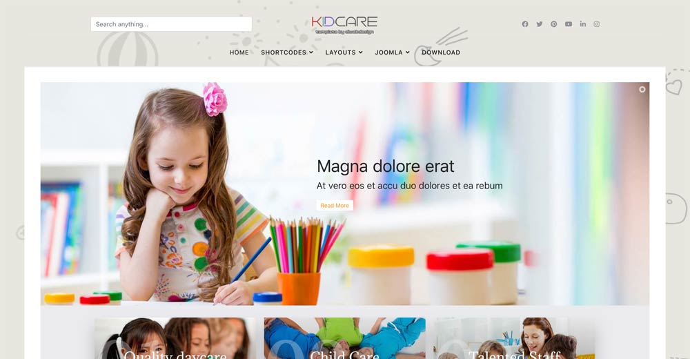 Kindergarten Joomla Template