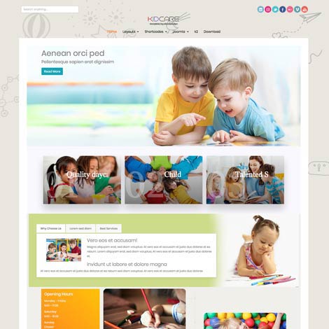 Kindergarten Joomla Template
