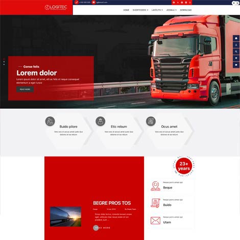 Logistics Joomla Template