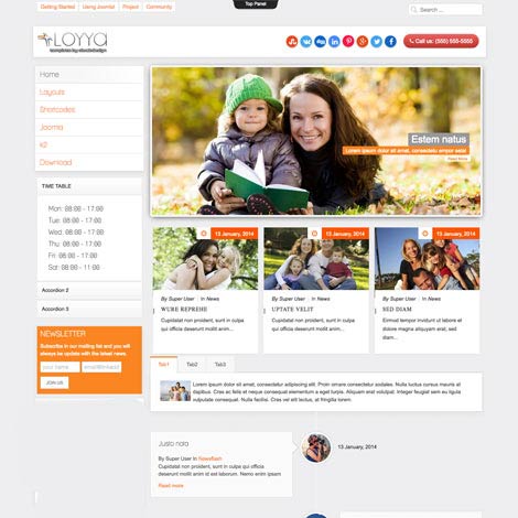 Social Joomla Template