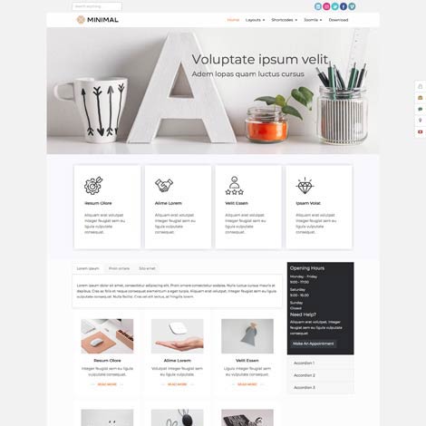 Minimal Joomla Template