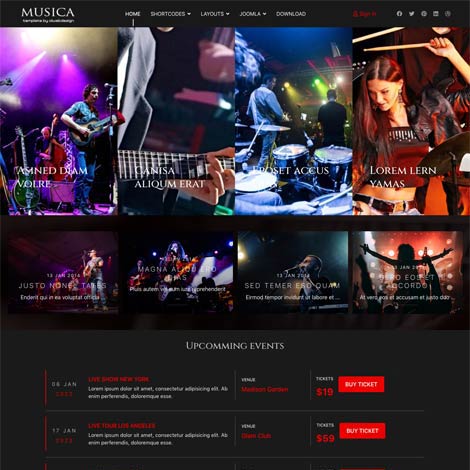 Music Joomla template