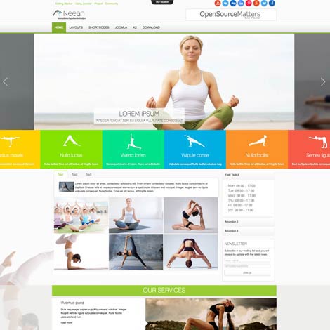 Yoga Joomla Template
