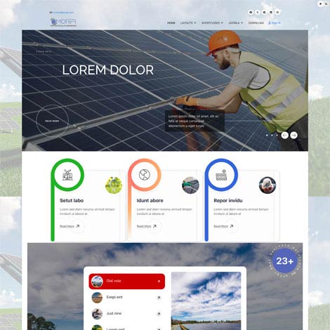 Solar and Renewable Energy Joomla template