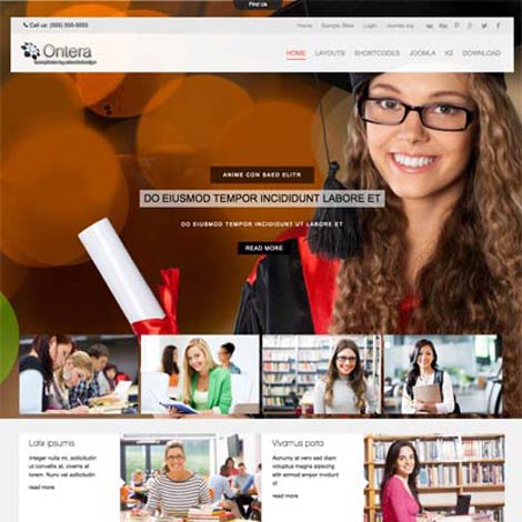 School Education Joomla Template