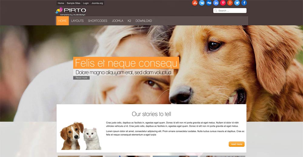 Pet Care Joomla Template