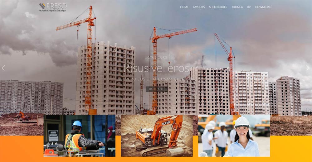 Construction Joomla Template