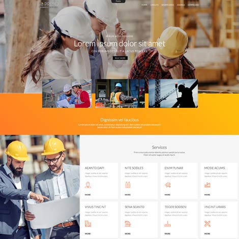 Construction Joomla Template