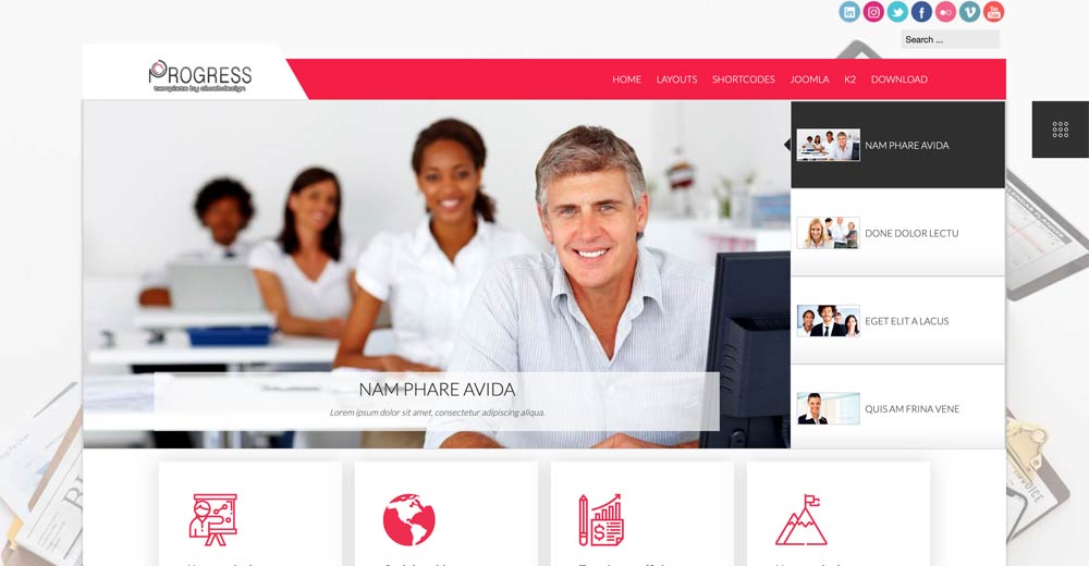 Progress Joomla Template