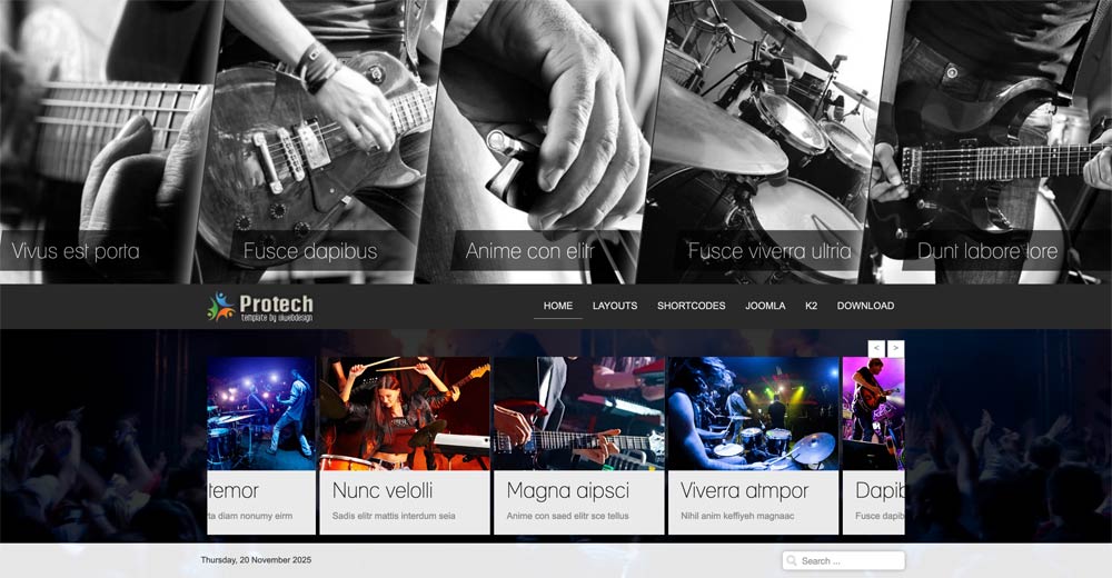 Music Joomla Template