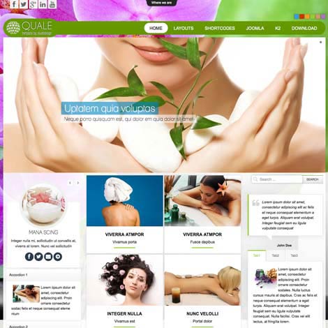 Beauty Salon &amp; Spa Joomla Template