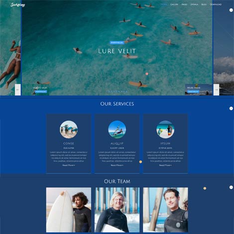 Surf Joomla Template
