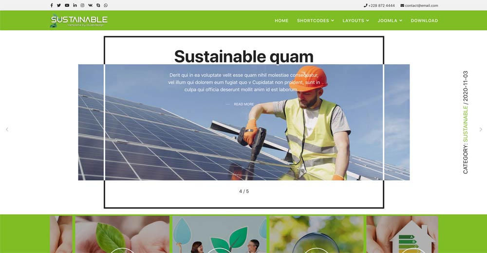 Eco Green Joomla Template