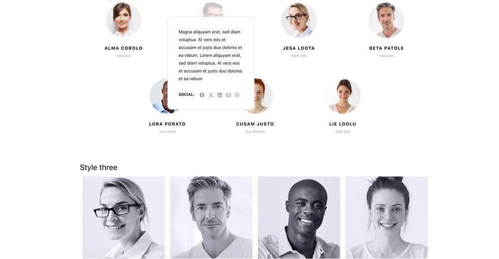 Team Contacts Joomla Module